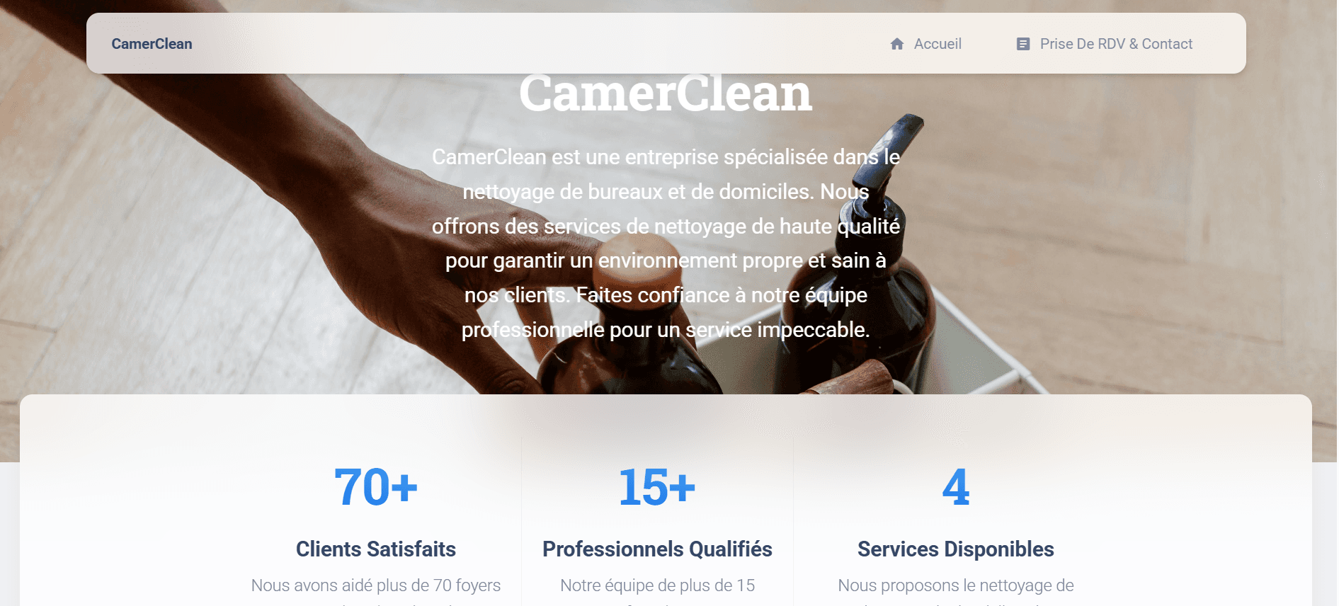 Site agence de nettoyage